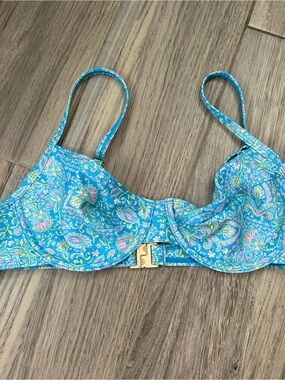 Kulani Kini Ditsy Underwire Bikini Top